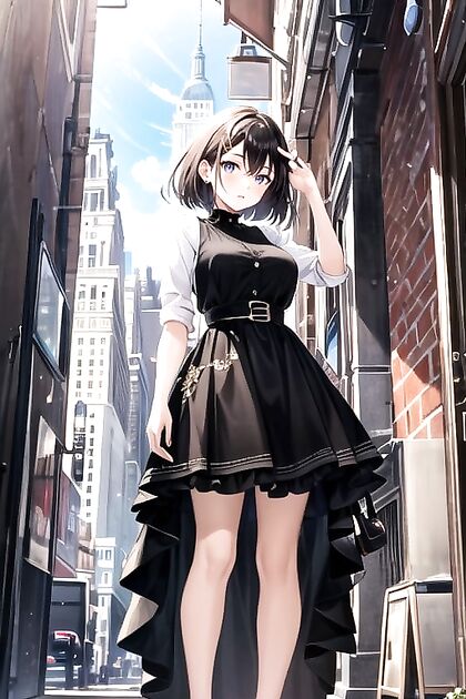 African Beauty with Very Short Hair Enjoying Solo Hentai Pleasure