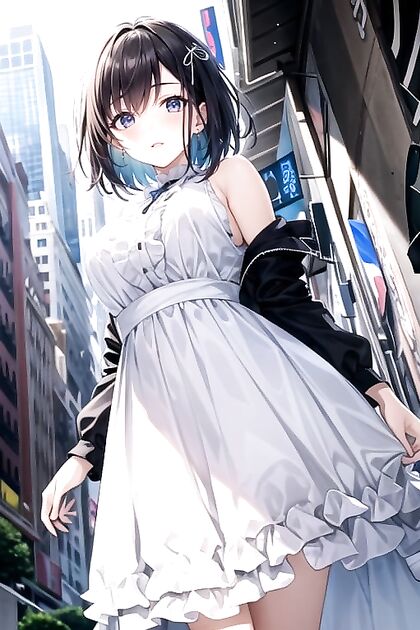 African Beauty Gets Her Busty Assets Featured in New York Hentai Picture