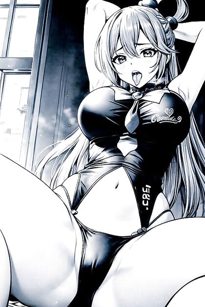 Aqua from Konosuba Shows Off Her Skills in Erotic Masturbation Images