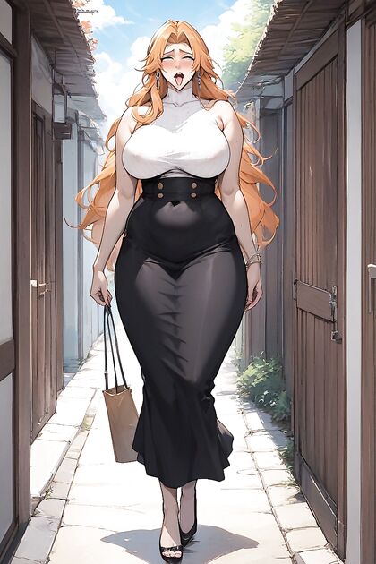 Rangiku Matsumoto from Bleach Rocks Her Big Ass and Boobs in Horny Hentai Picture