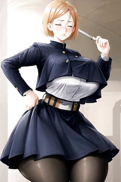 Kugisaki Nobara from Jujutsu Kaisen Shows Off Her Massive Ass During  Blowjob Ai Hentai Image