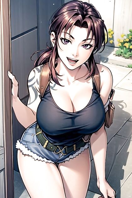 Revy from Black Lagoon Gets Wild in Cute Comic Hentai Picture