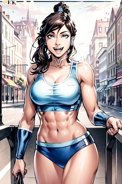 Korra from The Legend of Korra Wears a Sexy Sport Bra inSTEAMY Hentai Images