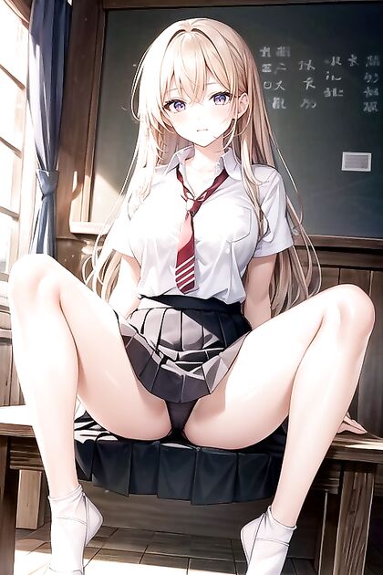 18-Year-Old in School Uniform Gets Fit for Naughty Hentai Fun