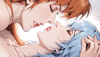 A Close-Up Romance – Blue-Haired Ayanami Rei in Passionate Hentai Images