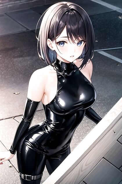 African Beauty's Busty Top-Down hentai Picture