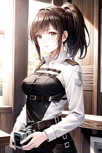 Sasha Braus from Attack on Titan Stars in Sultry Hentai AIPorn Picture