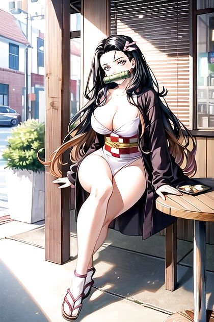 Nezuko from Demon Slayer Stripped Naked in SteamyComic Hentai Images