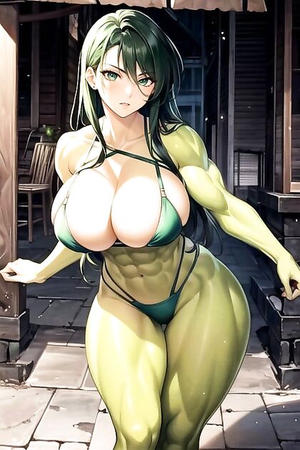 Muscular Beauty Shows Off Her Striking Face inNguồn Hondam Hentai Picture