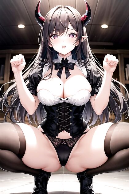 Gothic Seductress Turned into a Horny Succubus in Wild Hentai Picture