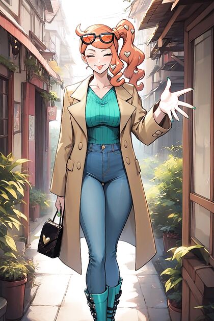 Rounded Breasts in Tight Shirts and Bags for Steamy Hentai Images