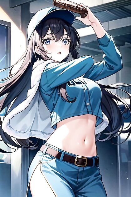 Juvia Lockser in Fairy Tail Baseball Uniform for Thick-Line Hentai Pleasure