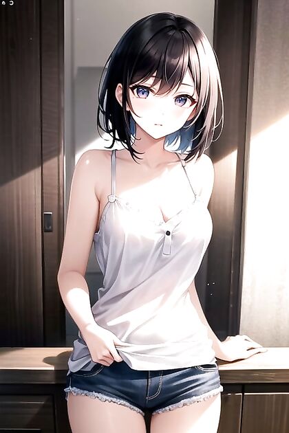 Breathtaking Front View Busty Image in Seductive Hentai AI Picture