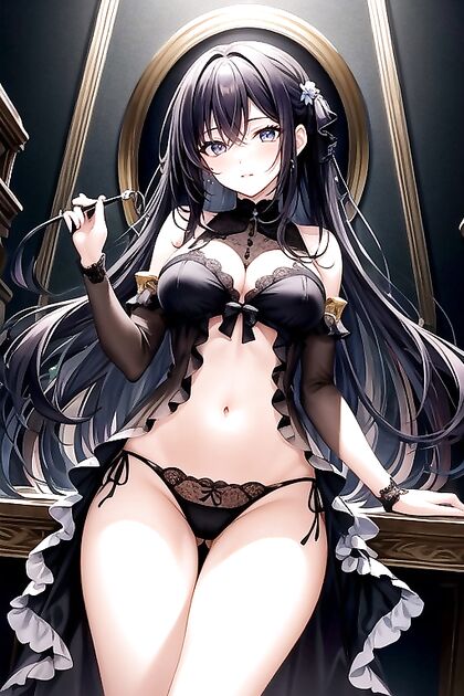Close-Up View of 18-Year-Old'sExposed Navel in Seductive Hentai Images