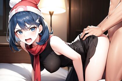Dawn from Pokémon Enjoying  Doggystyle Picture in Hentai Bliss