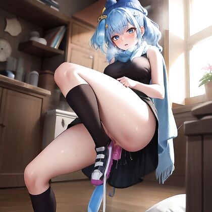 Dawn from Pokémon Gets naughty in skinny small-breast hentai Images