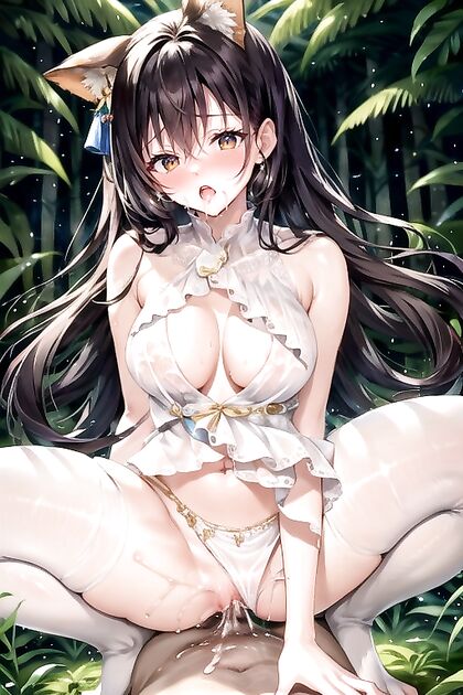 Jungle CowGirl 18+ Rides Wild Creampie Adventure in Horny Hentai Picture