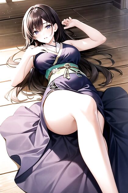 Korean Dress Lays Bare Her Large Ass in Seductive Hentai Images