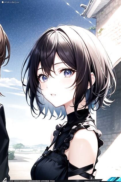 K-Pop Idol with Short Hair Shows Off Her Busty Assets in Steamy Hentai Image