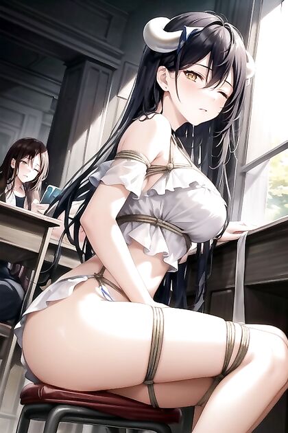 Sitting Down with Spread Legs for a naughty Blowjob and Creampie Hentai Adventure