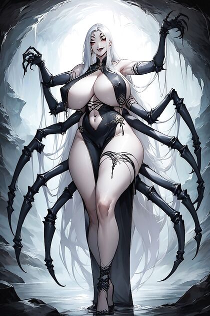 Cleavage and Belly Button Piercing Seduction in Leg Jewelry Hentai Picture