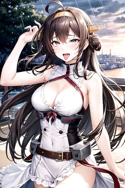 Kancolle Girl 18+s Get Soaked in the Rain for  Ahegao Pleasure