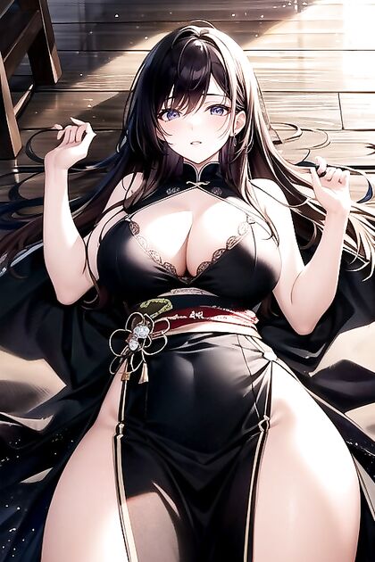 Mature Woman in Traditional Korean Dress Bound and Pleasured in Hentai Fantasy