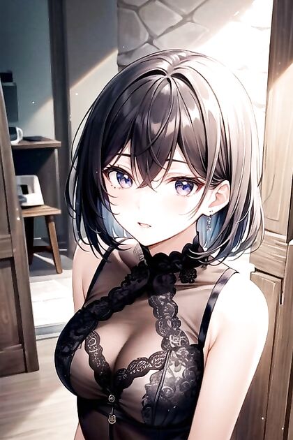 African Beauty Takes Center Stage in Seductive Frontal Hentai Picture