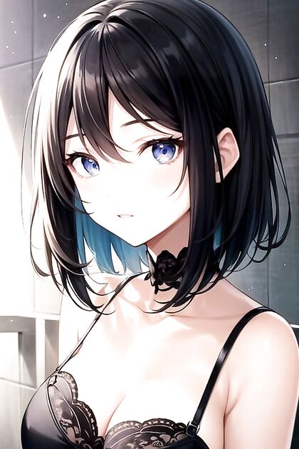African K-Pop Idol Shows Off Her Curves in Front View Hentai Picture