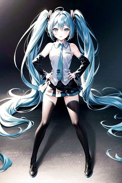 Detailed Solo hentai Image with Legs Wide Open for  Pleasure