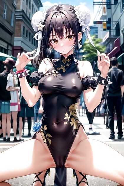 Chun Li from Street Fighter Gets Wild in Crowded Split Images Hentai AIPorn