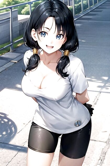 Videl from Dragon Ball Z Shows Off Her Cute Small Ass in Hentai Bliss