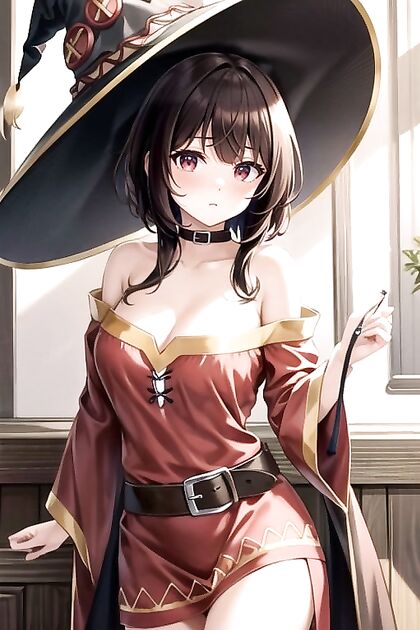 Megumin from Isekai Quartet Explodes in Pleasure with Hentai AI Picture