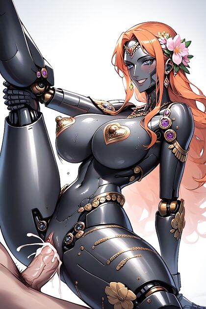 Perfect Robot Woman in Carnaval Suit for Steamy Hentai Picture