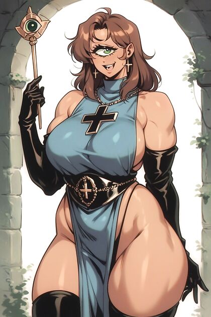 Cyclops in Full Templar Knight Armor Pounds BBW in Steamy Hentai Picture