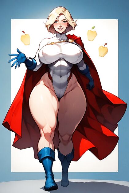 Huge Round Ass and Teardrop Boobs in Long Blue Boots Hentai Picture