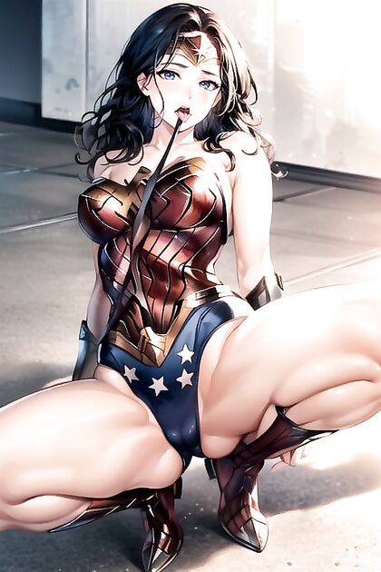 Mischievously Smiling Chick in Fishnets Gets Fat Funky in Hentai AI Picture