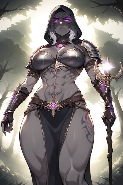 Fit Girl 18+ Bent Over in Armor for Hot Hentai Picture