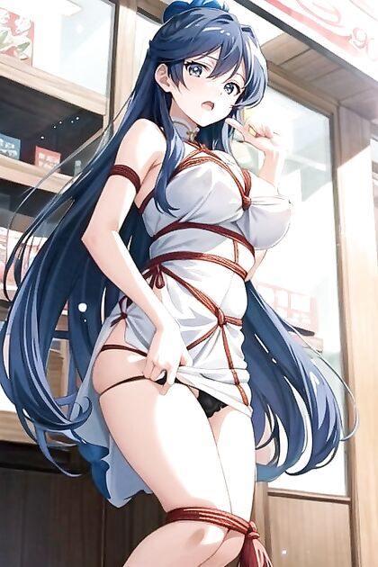 Ranma's Shampoo Gets Seductive in Open-Chested Chinese Attire