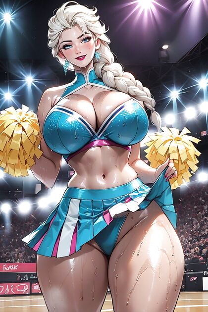 Elsa from Frozen Shows Off Her Curves and Cleavage in Steamy Hentai Images