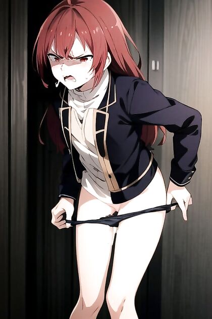 Red-Haired beauty from Mushoku Tensei Enjoying Creamy hentai Pleasures