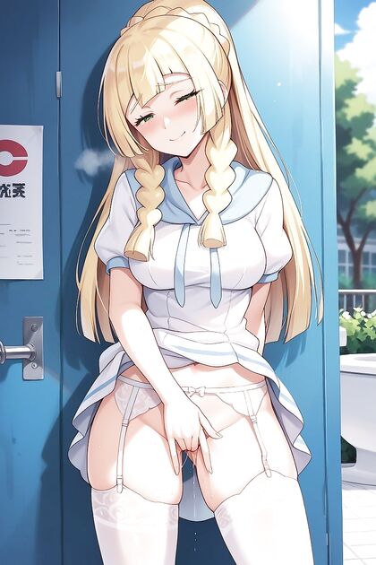Female Masturbation with Milking Machine and Garter Belt in Hentai AI