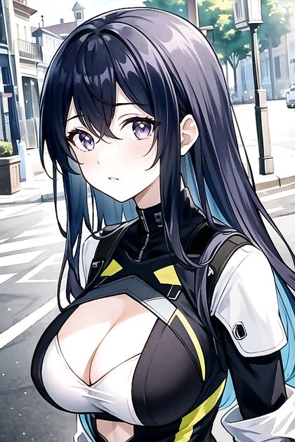Rounded Breasts and Long, Thick Lines in Steamy Hentai Picture