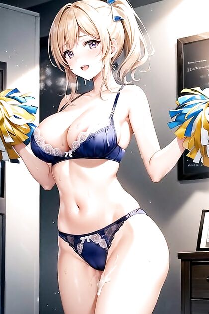 Beautiful Breasts and Wet T-Shirt Picture in Steamy Lingerie Hentai