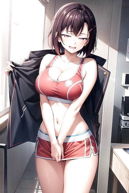 Bottom-Up Horny Picture with Arms Bound in naughty Hentai Images