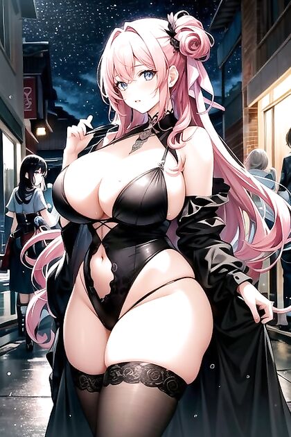 Curvy Couple Enjoy  Nighttime Hentai Pleasure Together