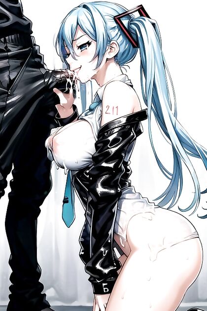 Blushing and Smirking During a Steamy blowjob in Vivid Manga Coloring