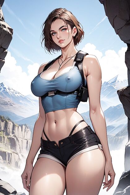 Skinny Girl 18+ with Rounded Breasts Climaxes in Mountainous hentai Images