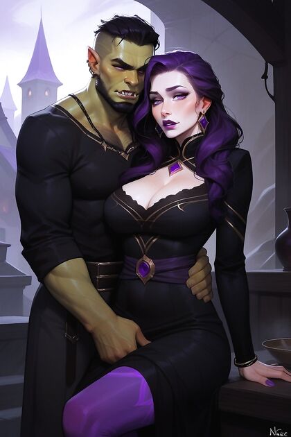Sion from League of Legends Gets Covered in Purple Paint during Steamy Hentai Ai Hentai Image