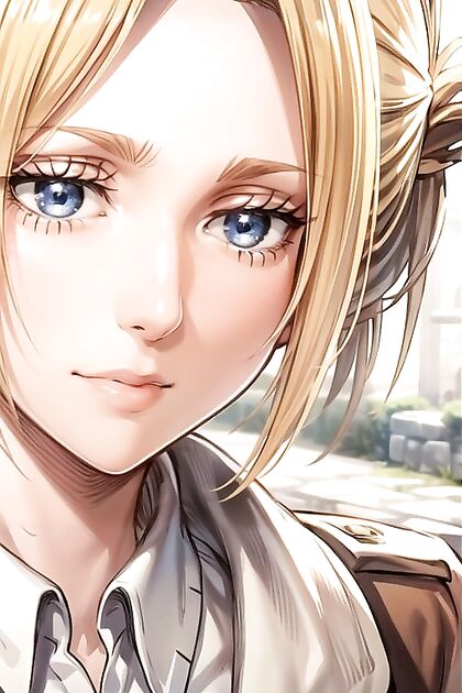 Annie Leonhardt from Attack on Titan Stars in  Hentai AI Picture